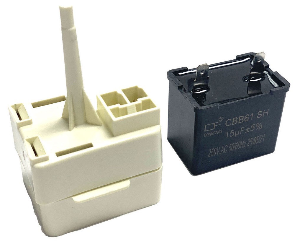 Maytag MZD2665HES Refrigerator Start Relay Overload Capacitor Kit