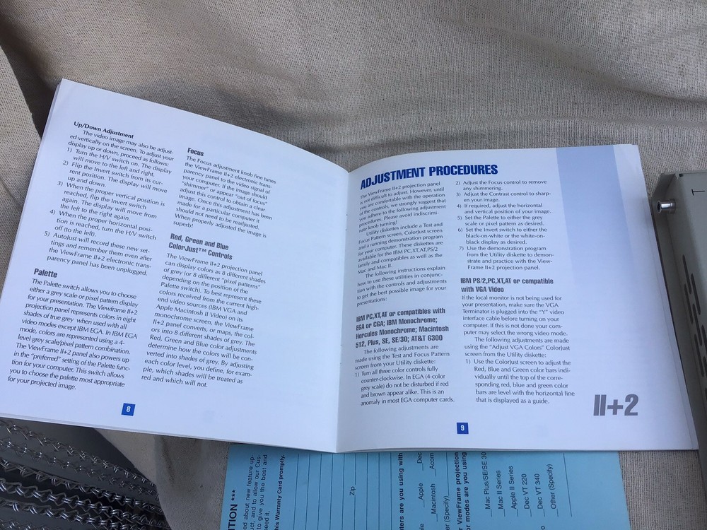 NVIEW VIEW FRAME ll +2 VISUAL PRESENTATION PROJECTION.