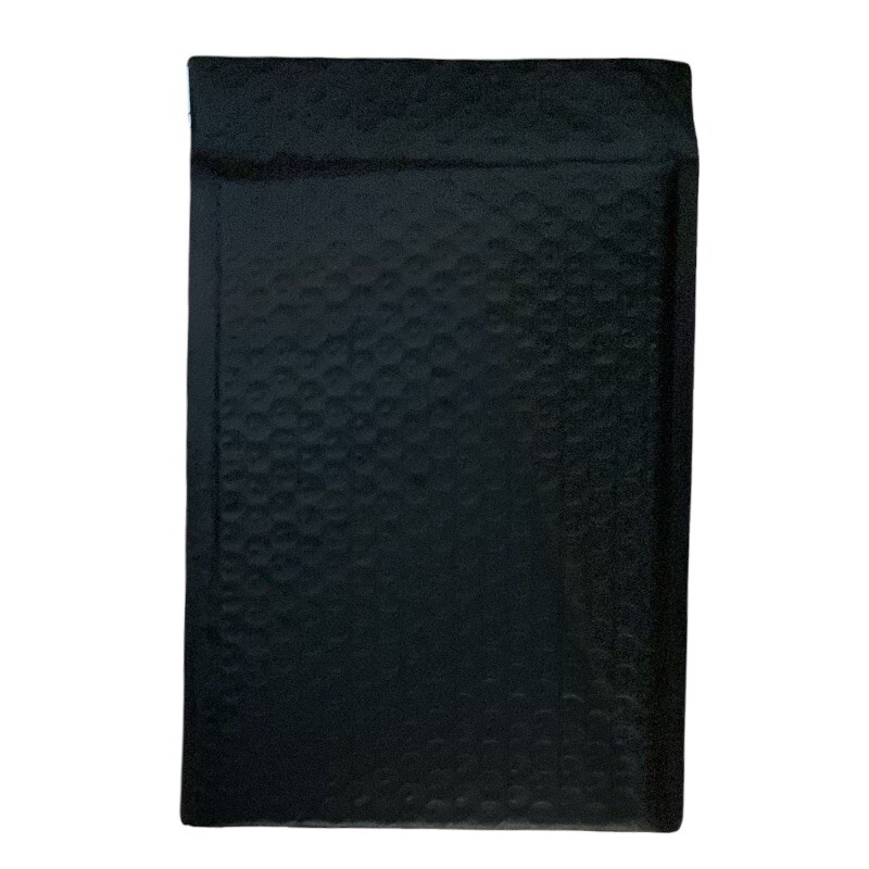 50 5" x 9" Black Poly Bubble Mailers Self Seal Envelopes