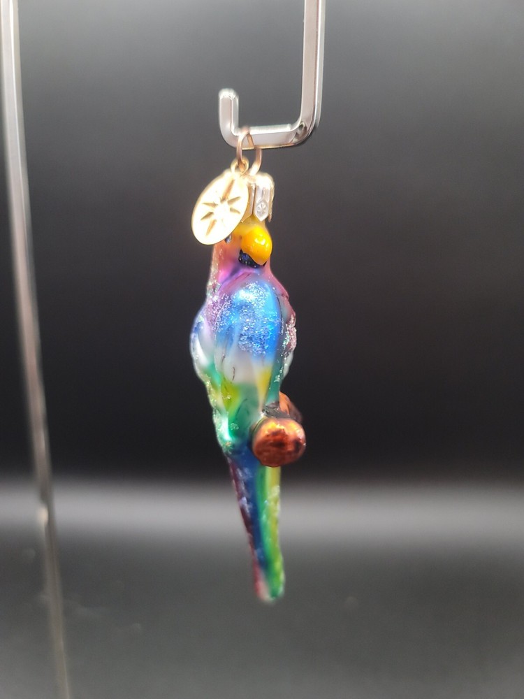 Christopher Radko Little Gems Collection Perky Parrots
