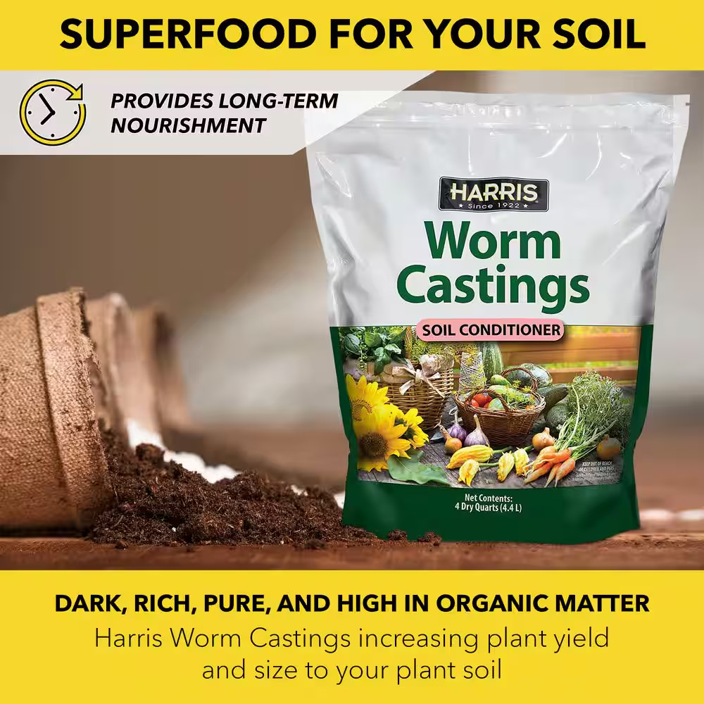 4 Qt. Worm Castings Premium Soil Conditioner (2-Pack)