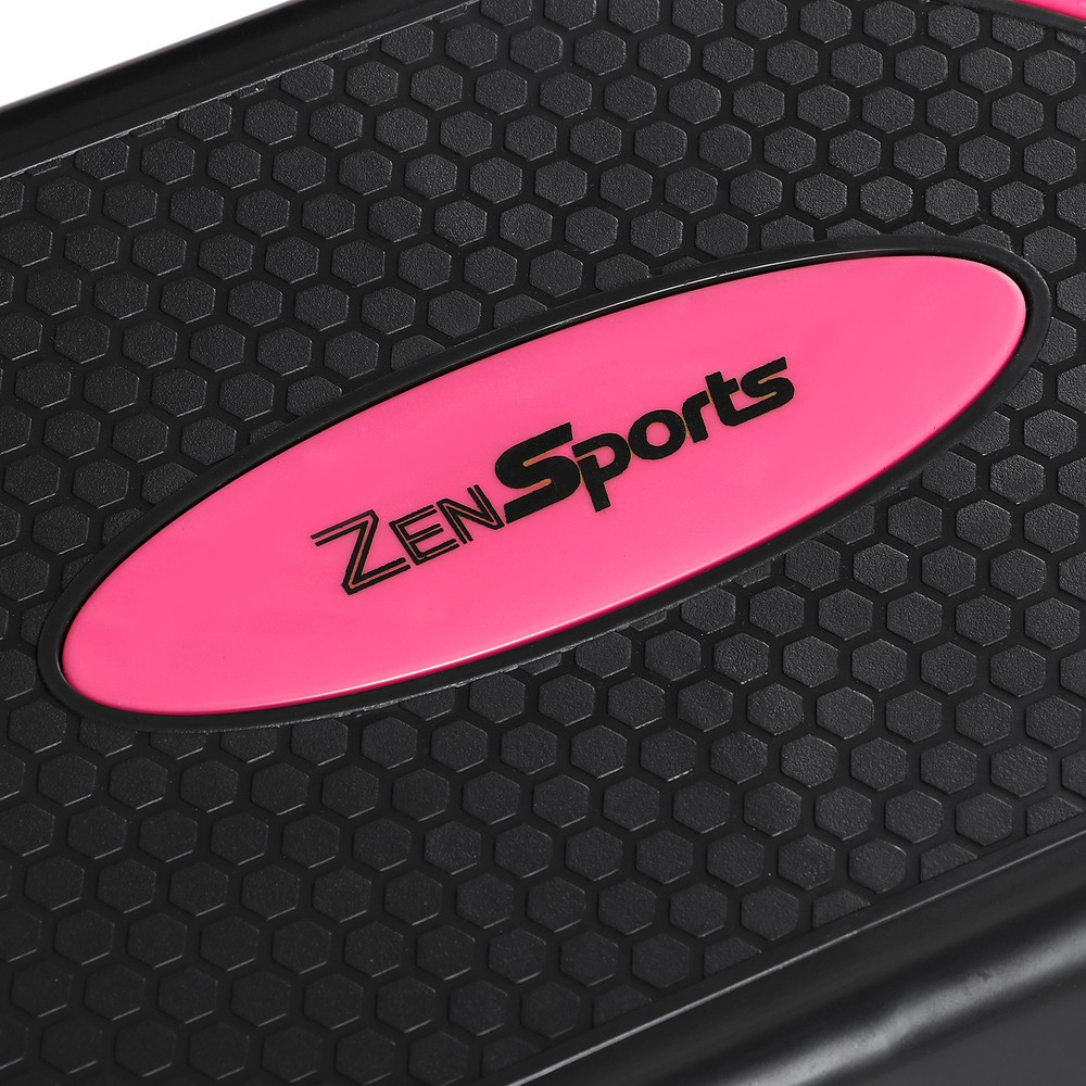 31" Aerobic Exercise Folding Step Platform for Workout 3 Height Stepper Pink