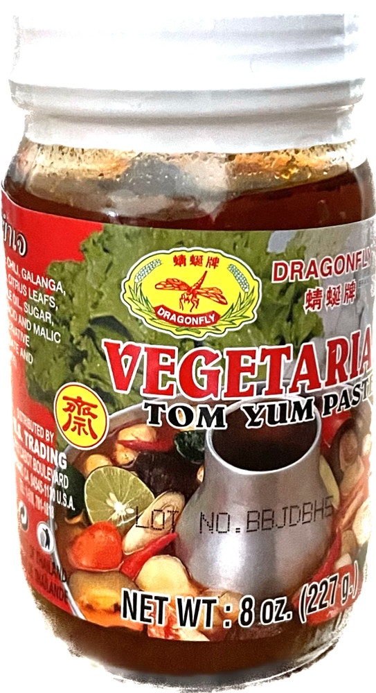 1 Pack - 8oz Dragonfly Vegetarian Tom Yum Paste