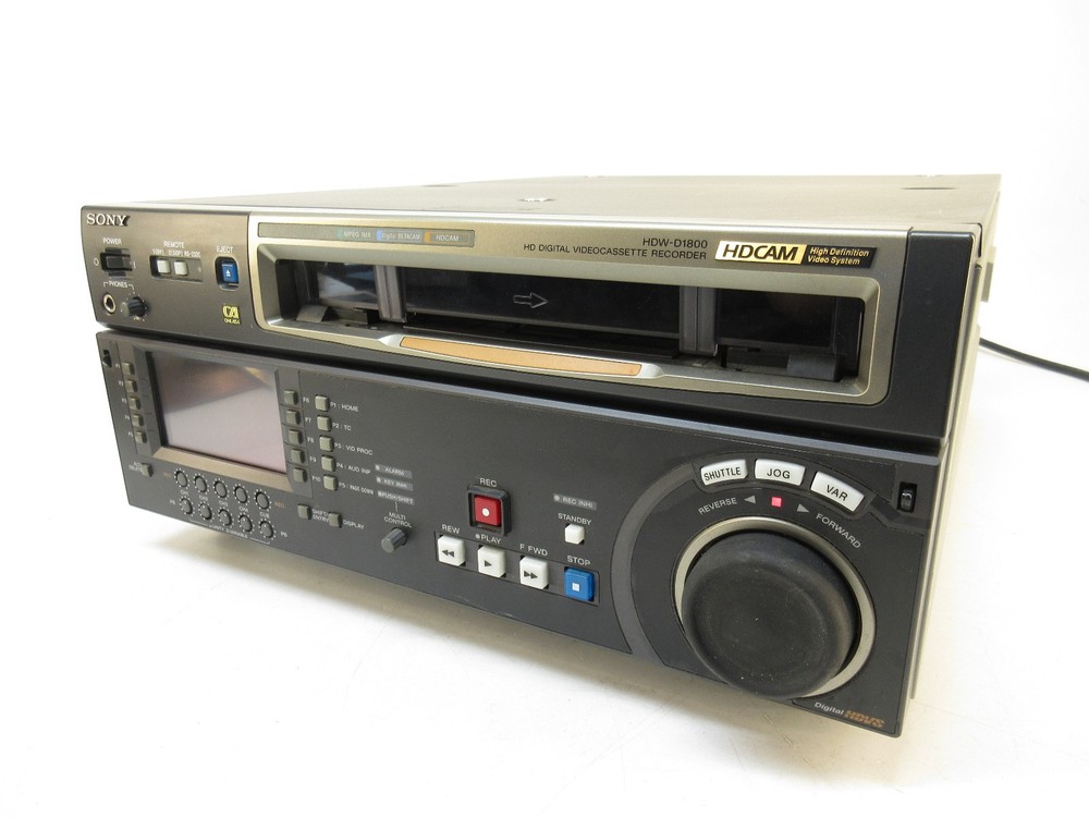 Sony HDW-D1800 HDCAM Studio Deck - Digital Videocassette Recorder Low Drum Hours