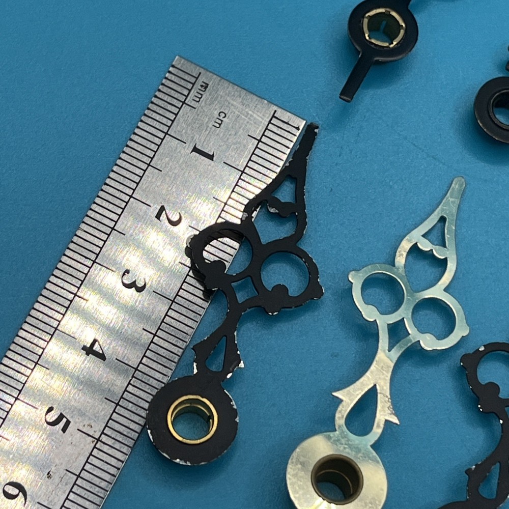 13 mixed bundle Black Brass Metal Clock Hands (448)