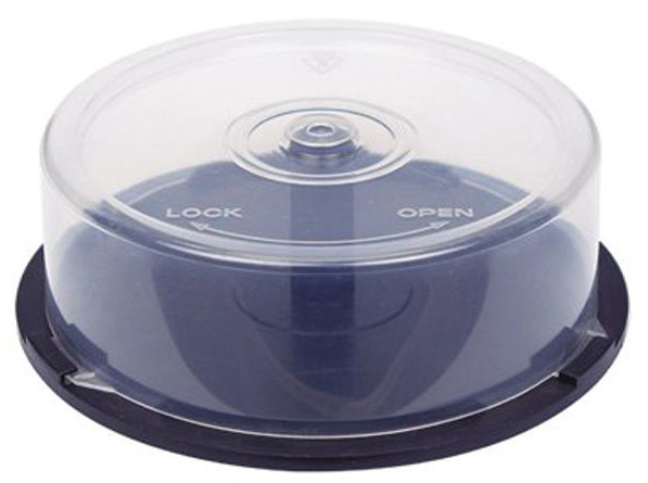 1 PIECE of 25-Disc Capacity Cakebox CD/DVD Plastic Storage Container/Spindle