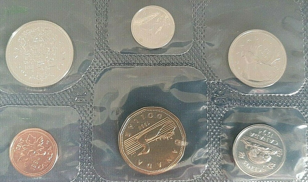 1994 Canada Uncirculated Proof Like Mint Set, original envelope & COA