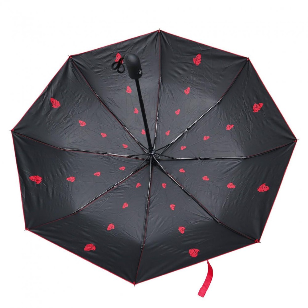 AC Milan Automatic Folding Umbrella Pocket Black Red Edges