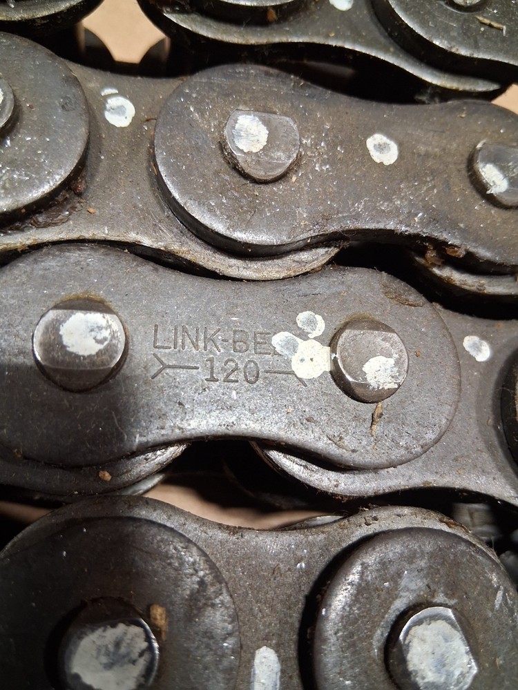 Linkbelt riveted 120 riv roller chain 10' without master link