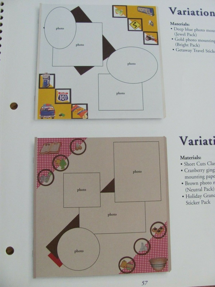 CREATIVE MEMORIES FAST FORMULAS SHOWCASING THE MAKERS LAYOUT IDEA BOOK~NLA~