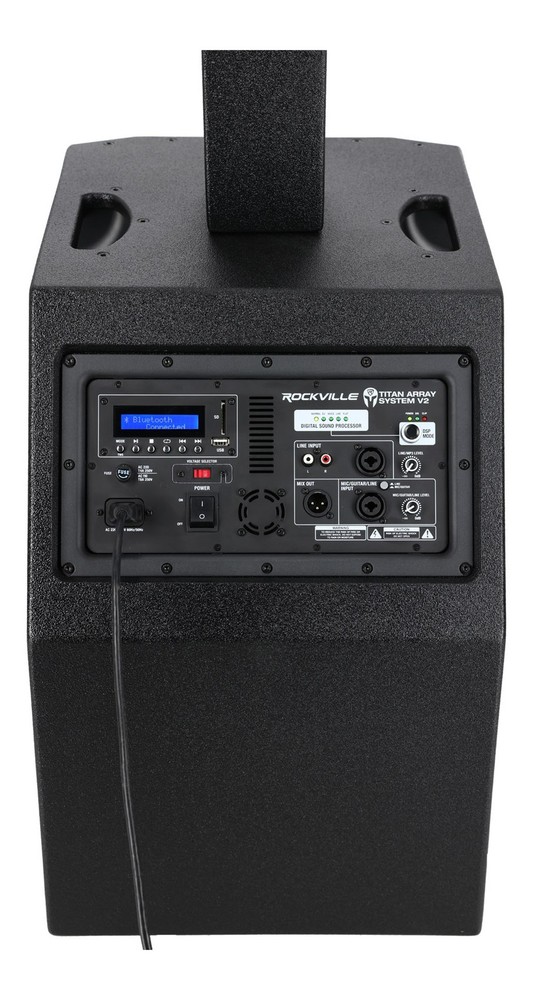 Rockville TITAN ARRAY SYSTEM V2 Pro Powered Column Array Speaker Dual 10" Subs