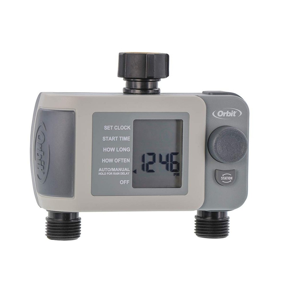 2-Outlet Programmable Hose Faucet Timer 2-Outlet Fast Ship