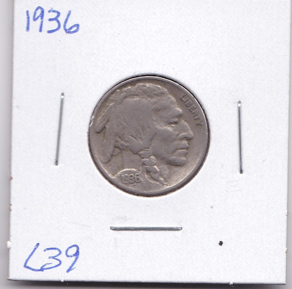1936 Buffalo Nickel L39