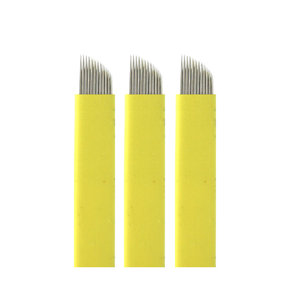 Double Line 23 Pins Microblading Eyeliner Needles Permanent Makeup Eyebrow Blade