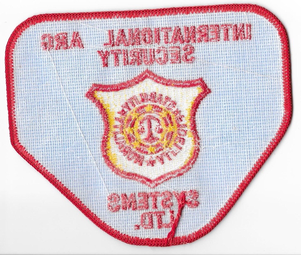 International ARG Security Systems Ltd. Shoulder Patch V2