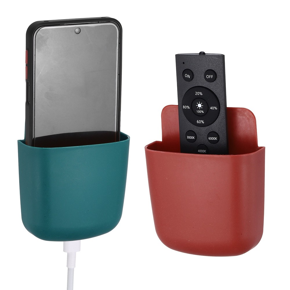 2 pcs wall mount for remote control, blue and wine red