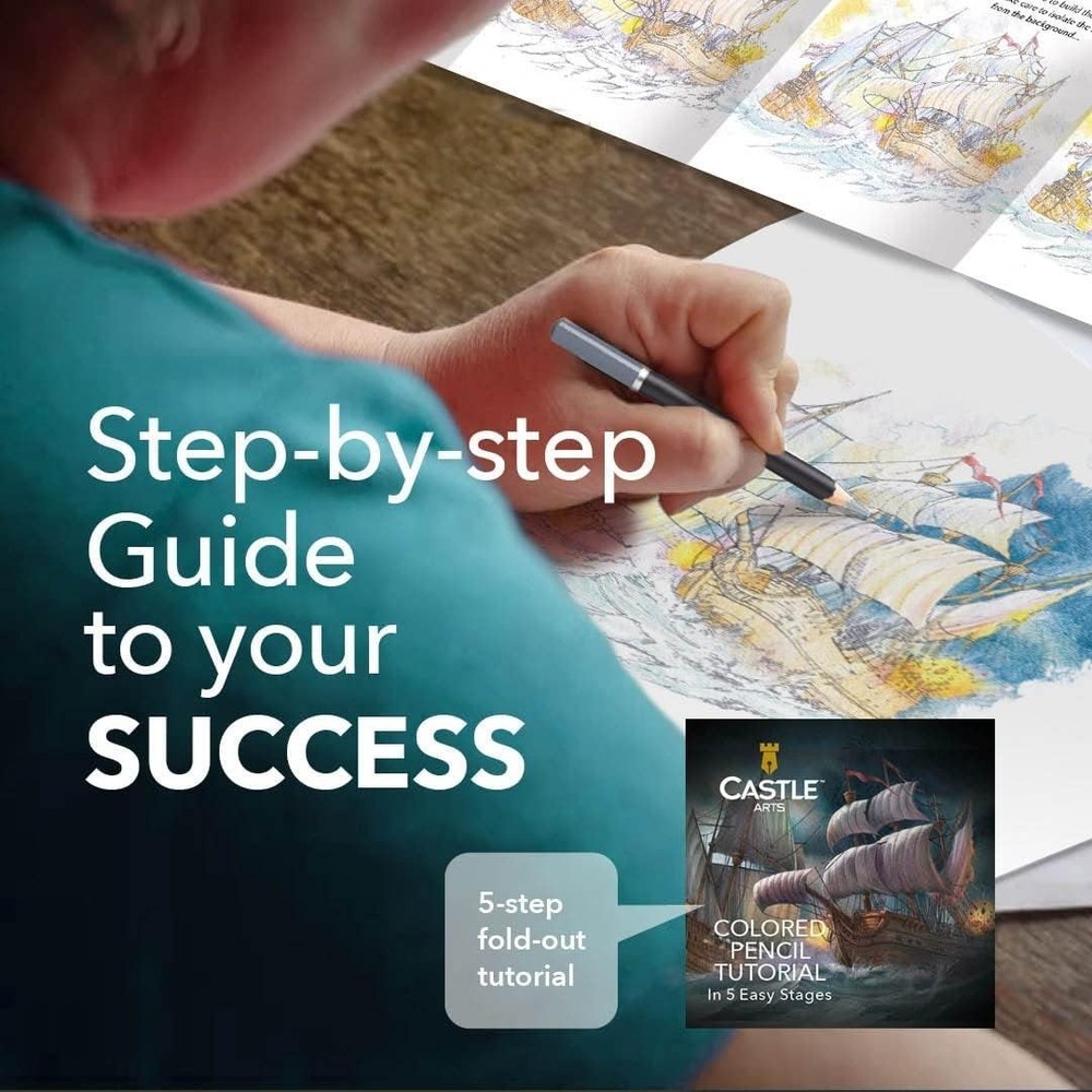 Professional Colored Pencils Kit - 120 Count