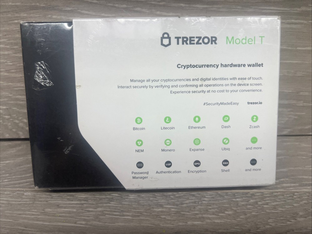 Trezor Model T Cryptocurrency Hardware Wallet