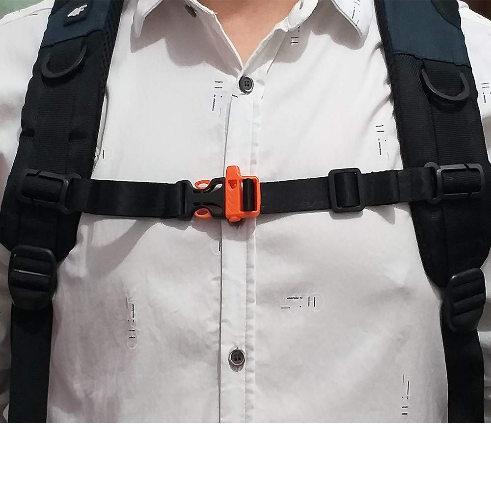 HDHYK 2 Pack Backpack Chest Strap- Nylon -Suitable for Webbing on The Backpac...
