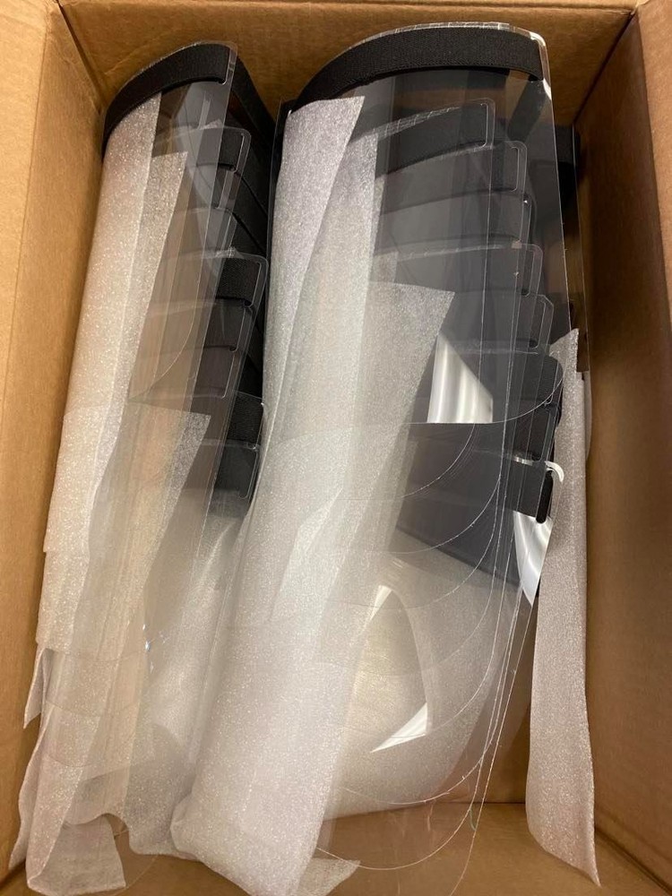 New Opened SylvanSafe 20 PACK Reusable Control Face Shield, Protective