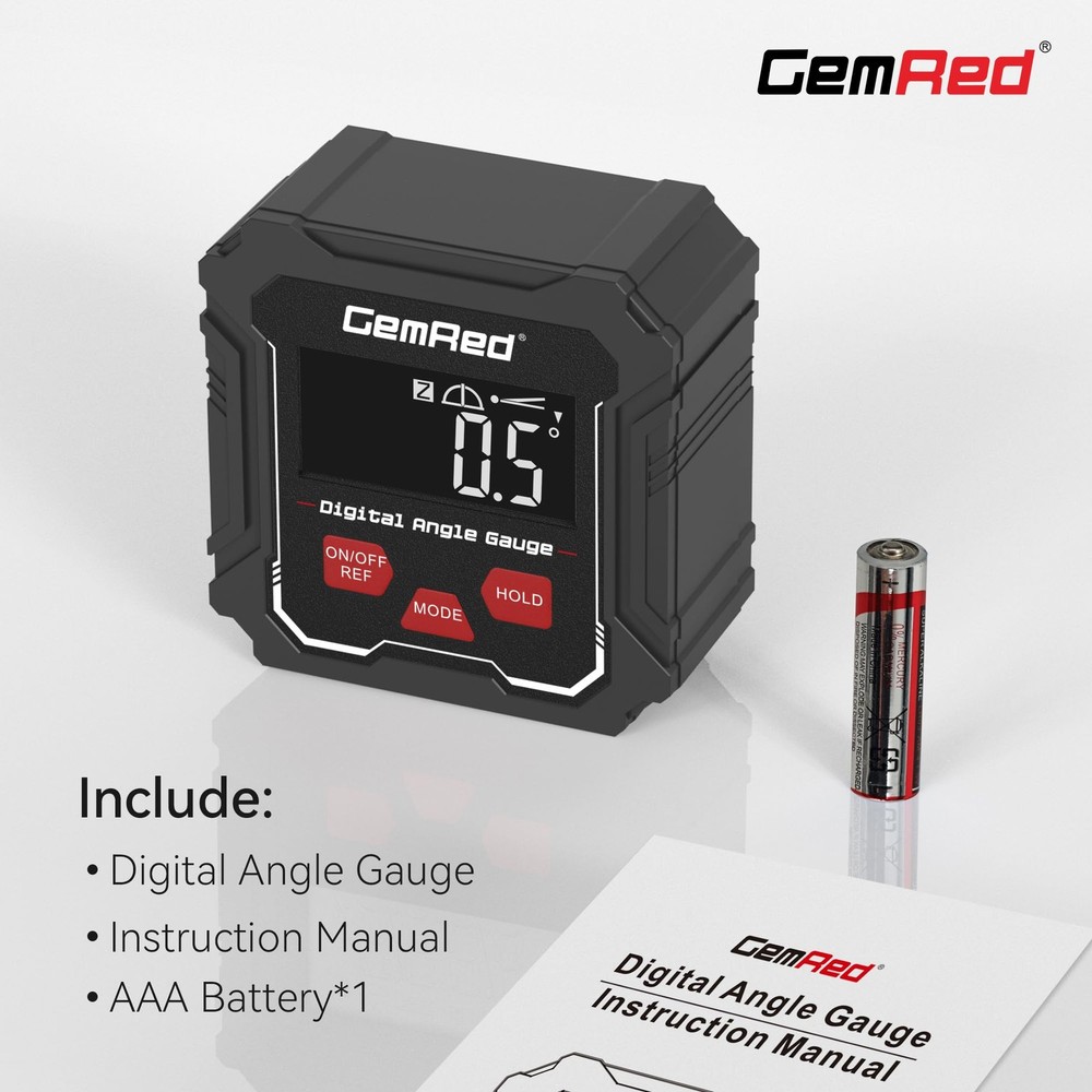 DAGV1 Digital Angle Gauge Hold Function Measurement Tool Level Protractor