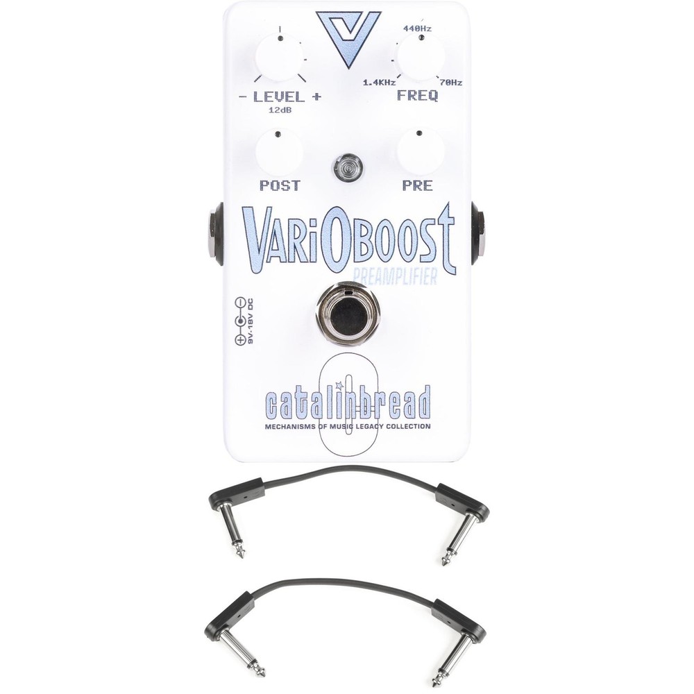 Catalinbread Varioboost Preamplifier Pedal with EBS Patch Cables