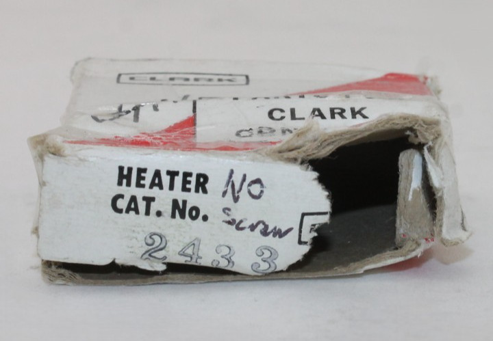 NIB Clark 2433 Heater Element (No Screw)