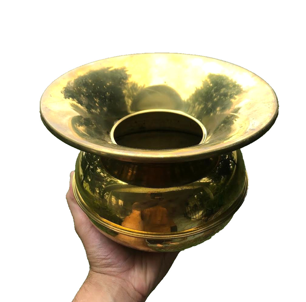 Vintage Brass Spittoon Cuspidor Decorative Bowl