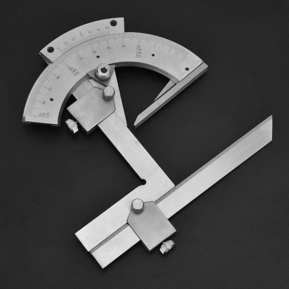 Universal Bevel Protractor 0-320° Angle Measuring Ruler Tools