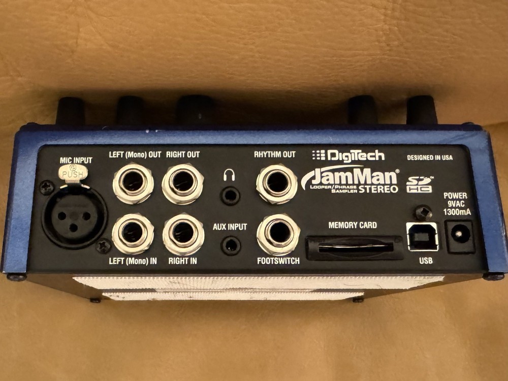 DigiTech JamMan Stereo Digital Looper Sampler Pedal + Power Adapter