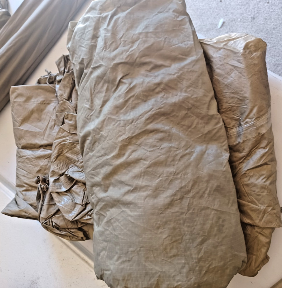 USGI Lite Fighter One Man Tactical Tent Tan Very Good