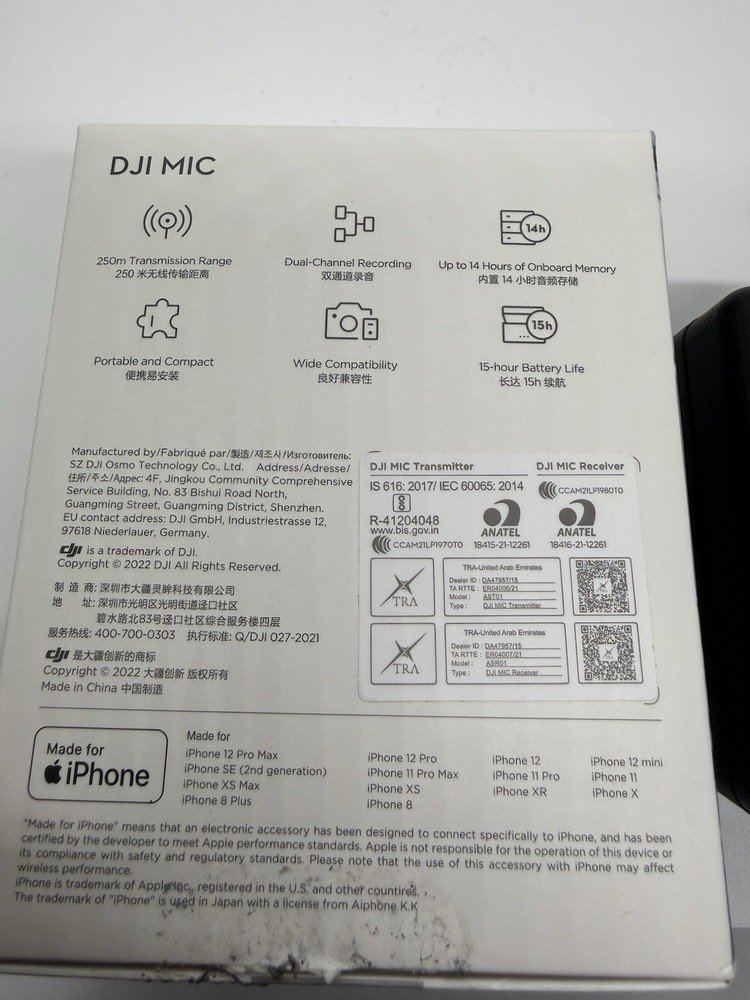 DJI Mic Wireless Microphone System and Audio Recorder