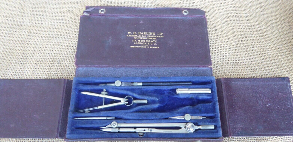 W H Harling Part Set - Draughtmen Tools