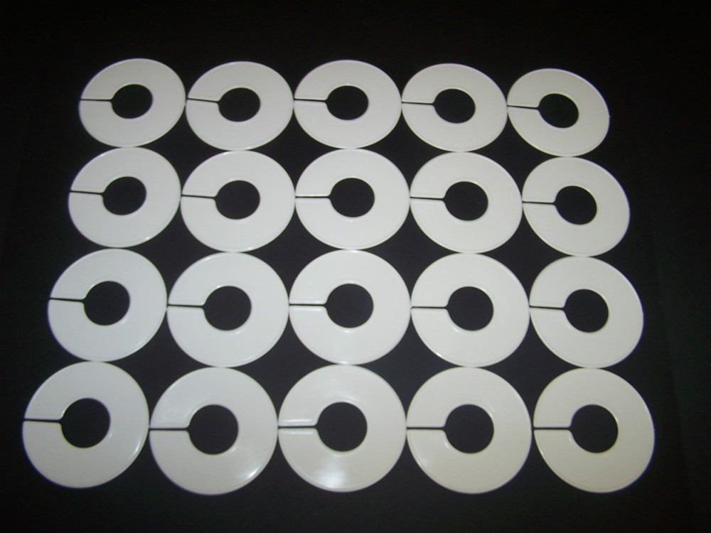 Plastic 20 QTY White Blank Size Divider Clothing Rack Divider