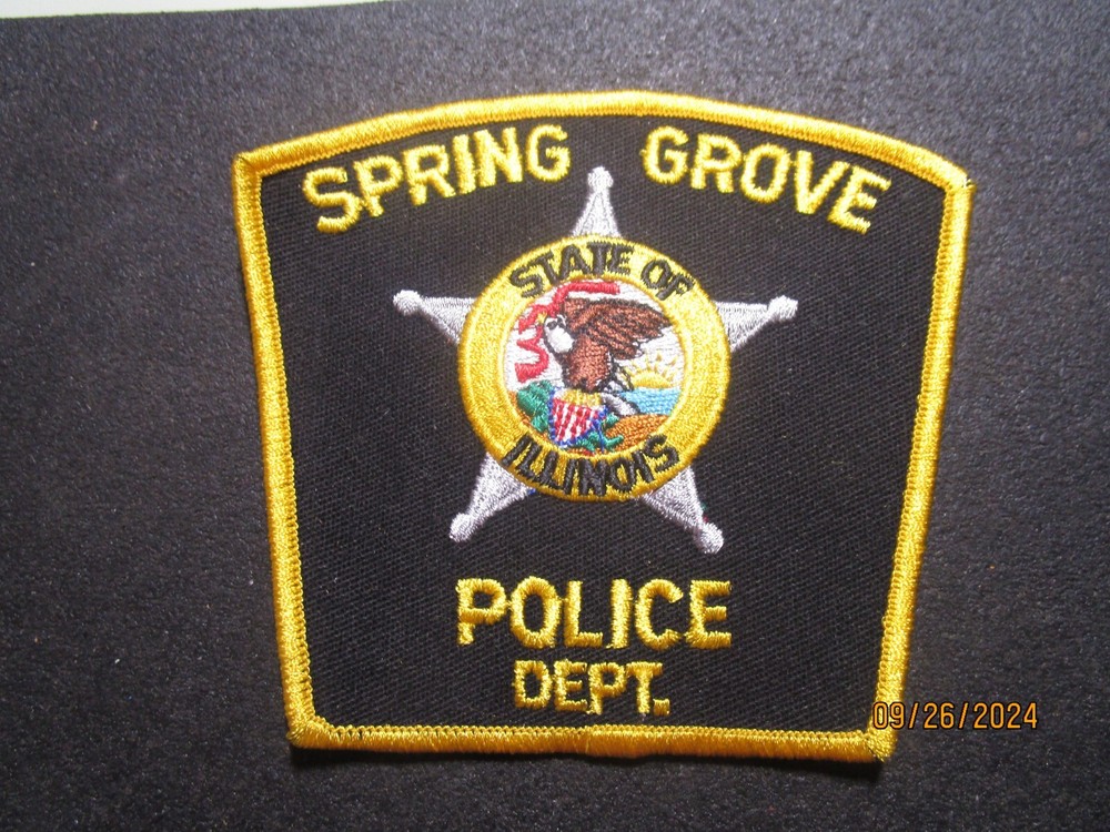 SPRING GROVE IL POLICE PATCH