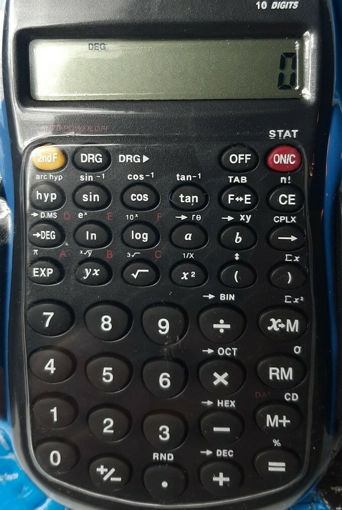 Scientific Calculator 10 Digit 56 Function Memory & Statistical Calculation NEW
