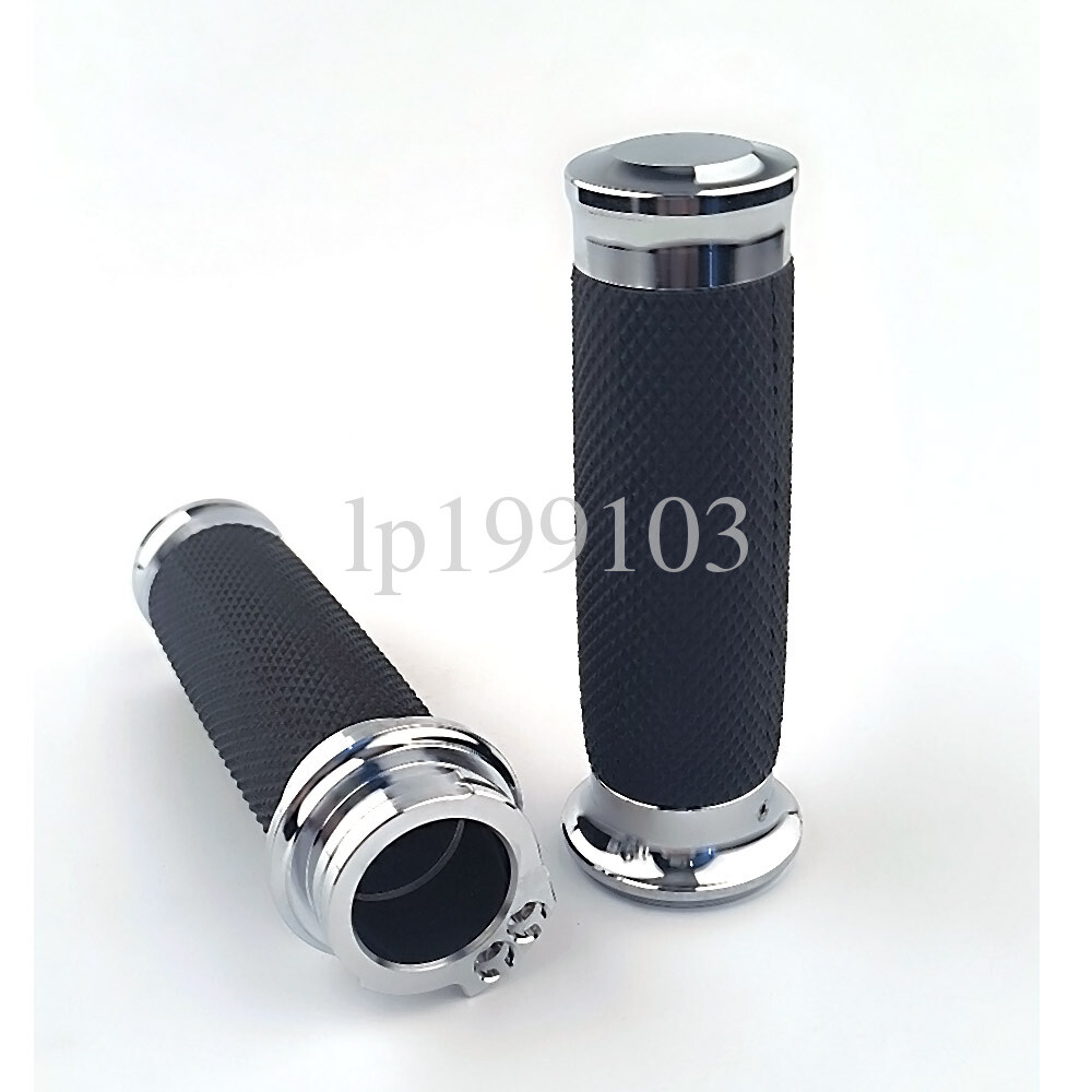 Pair Motorcycle 1" Handlebar Hand Grips For Harley-Davidson Softail Deuce FXSTD