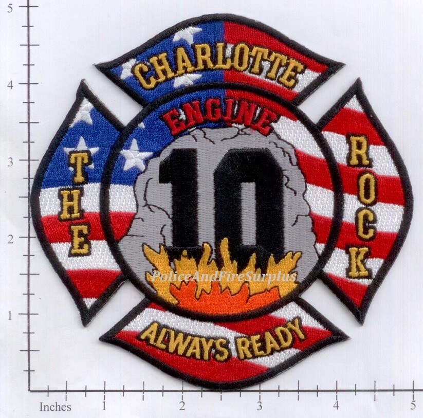 North Carolina - Charlotte Engine 10 NC Fire Dept Patch