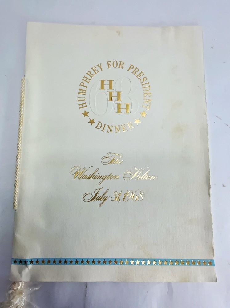1968 VINTAGE Chicago Democratic convention program & Archive