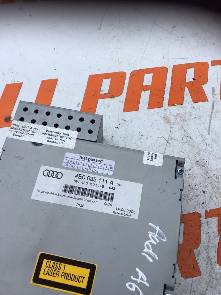 2006 ALDI A6 CD CHANGER 4E0035111A