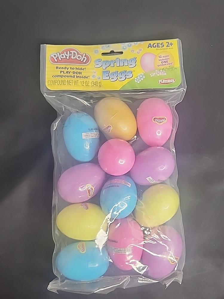 Play-Doh Spring Easter Eggs, 12 Eggs With Play-Doh Inside - NEW