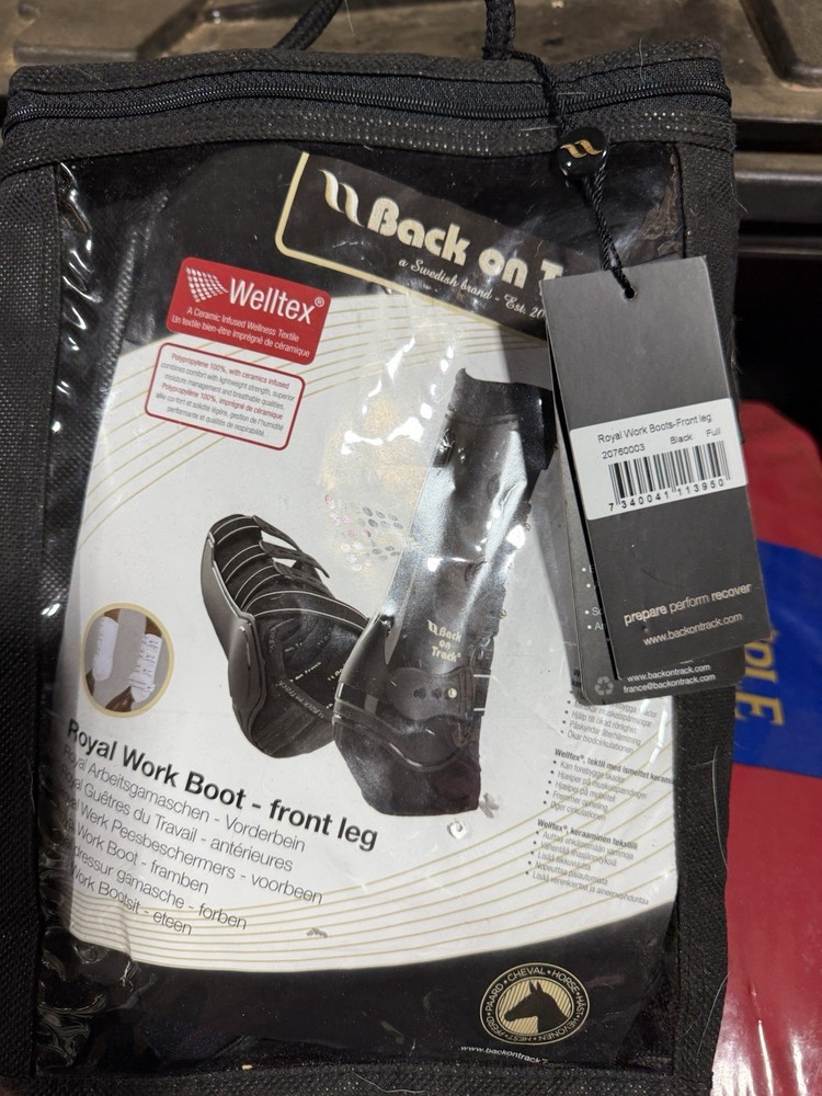 BACK ON TRACK Royal Work Front Full Black Boot (20760003)