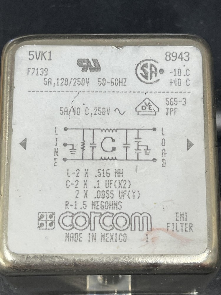 Corcom 5vk1 Line Filter