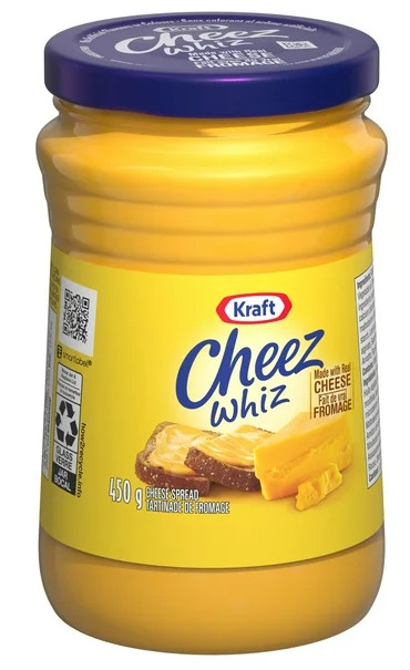 Cheez Whiz Cheese Spread, 450g Jar (3 Pack)