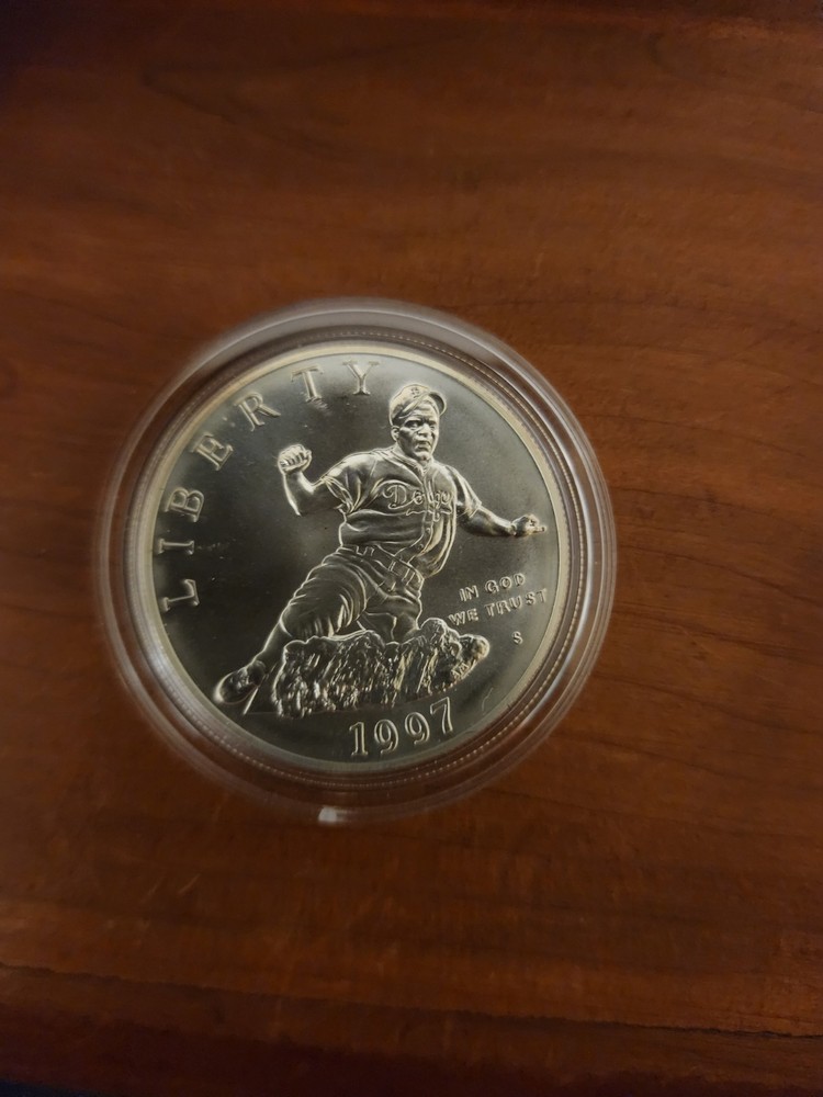 1997-S Jackie Robinson 90% silver comemmorative dollar