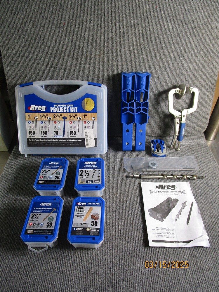 Kreg Jig Pocket Hole Project Kit & Screws