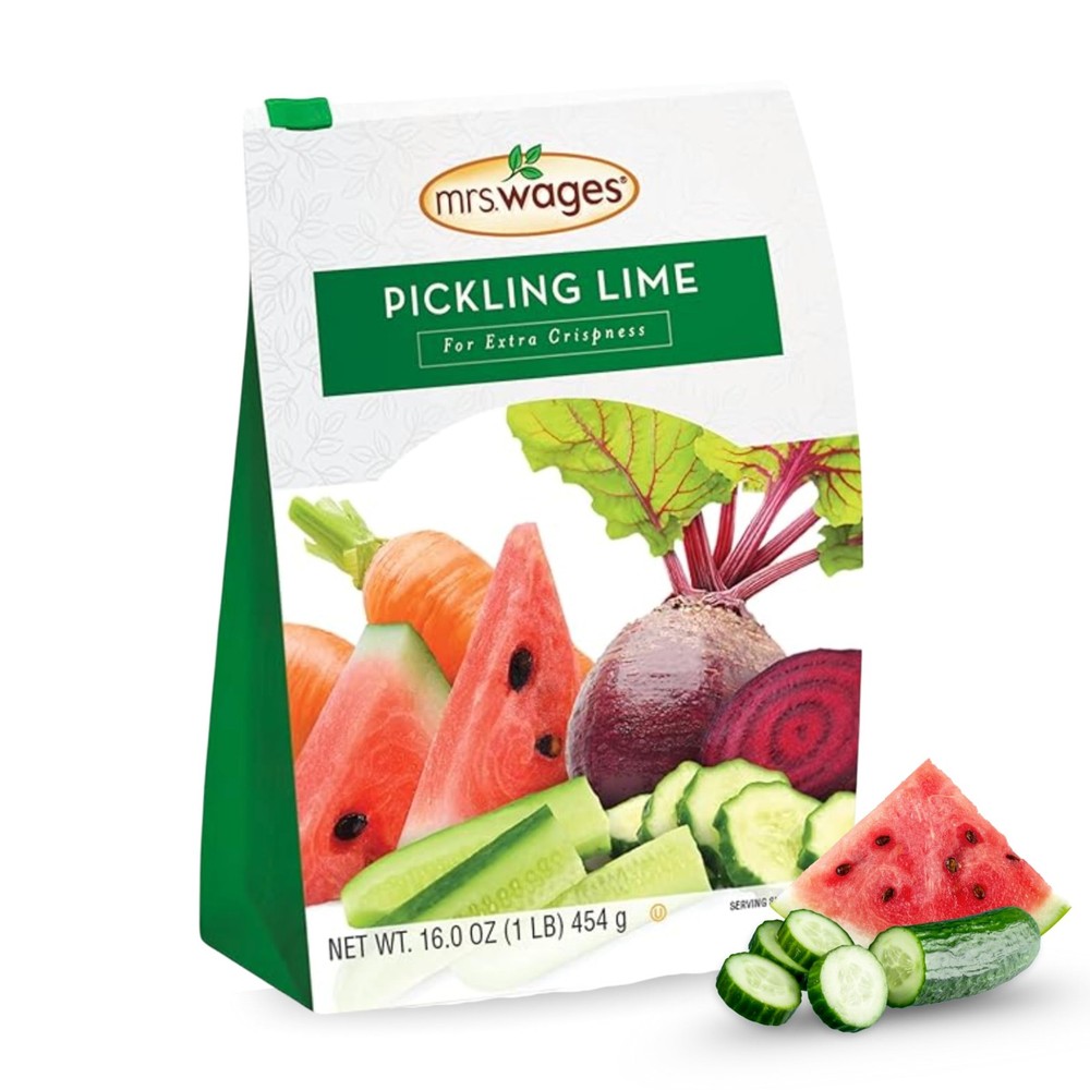 Mrs. Wages Pickling Lime 1 Pound (VALUE PACK of 6)