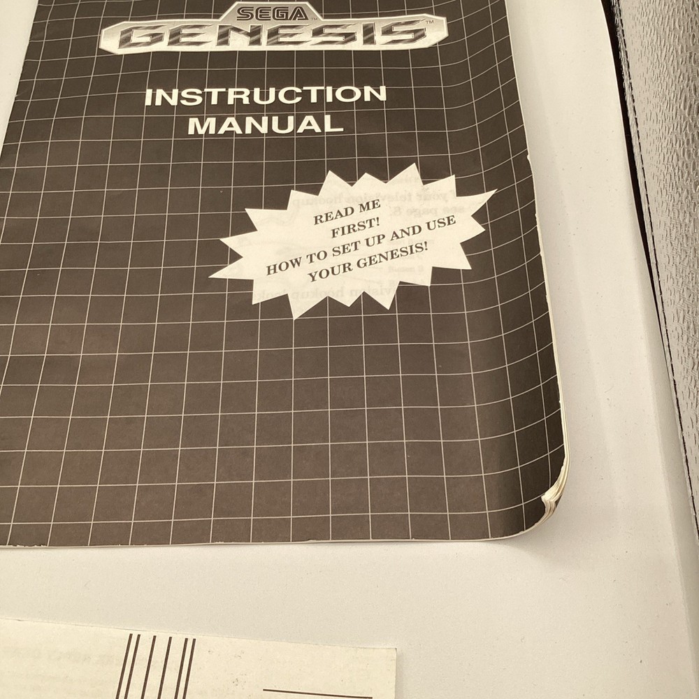 Sega Genesis Model 1 Console Sonic The Hedgehog Bundle System Inserts ONLY!