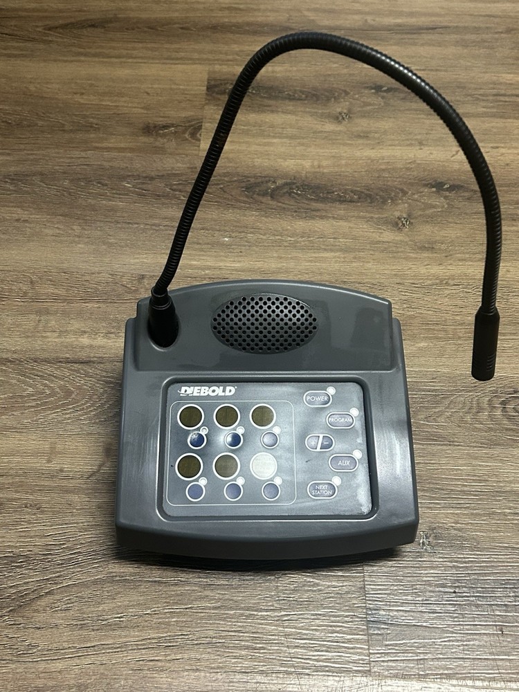 Diebold 00-013541-000B Audio System console Mic Microphone Not Tested
