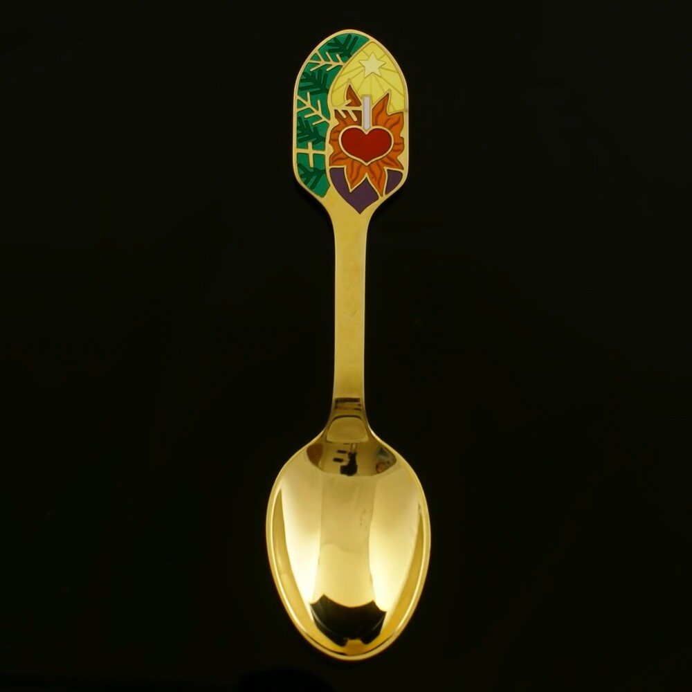 Danish Gilded Christmas Spoon, 2001 - A. Michelsen